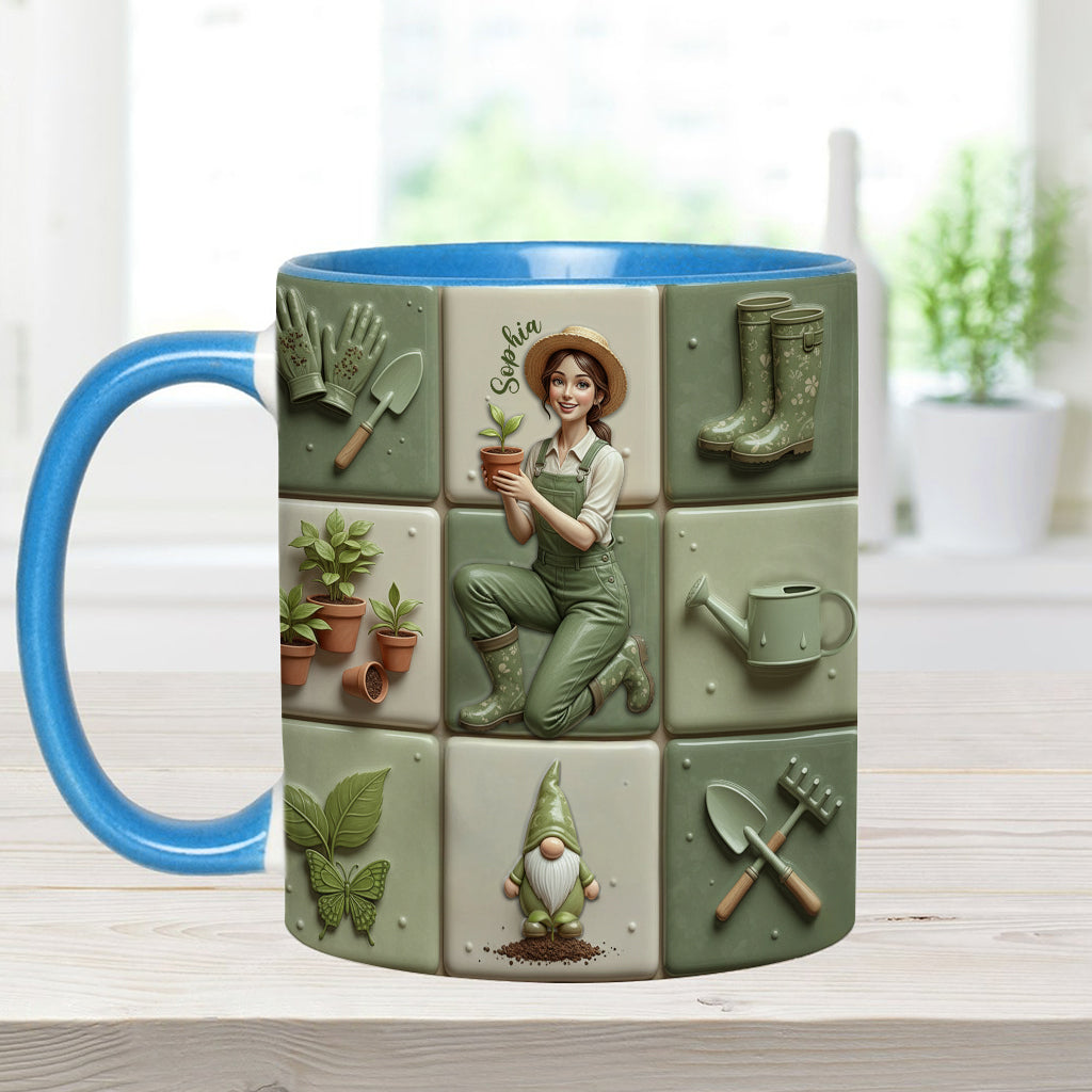 Mug personnalisé « J’adore jardiner »