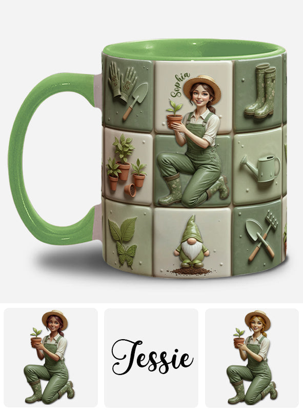 Mug personnalisé « J’adore jardiner »