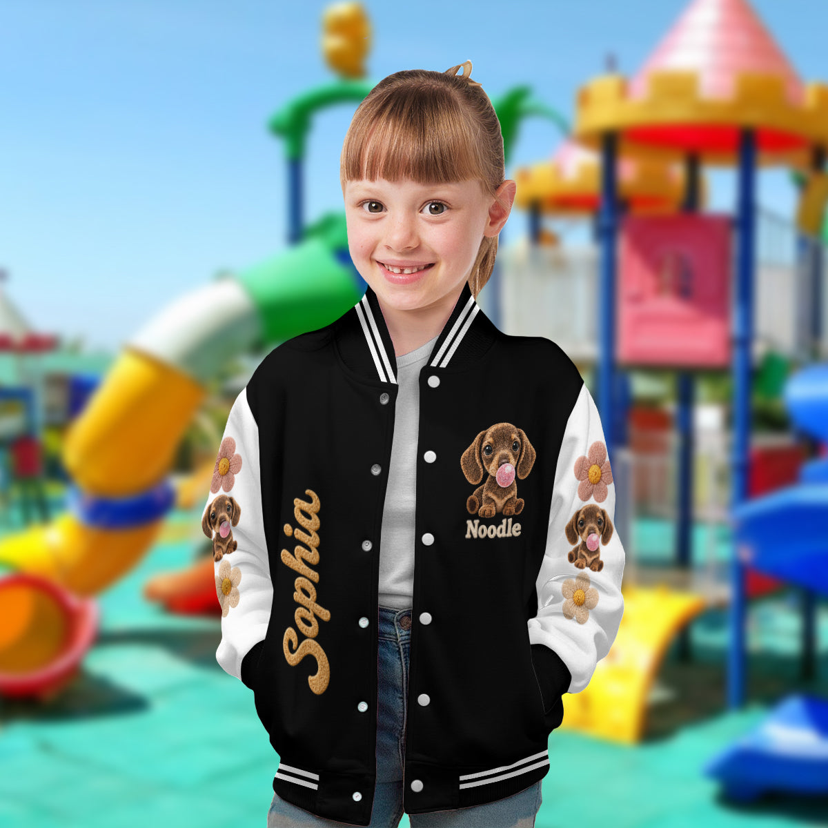 Adorable Paws - Personalized Dog Varsity Jacket