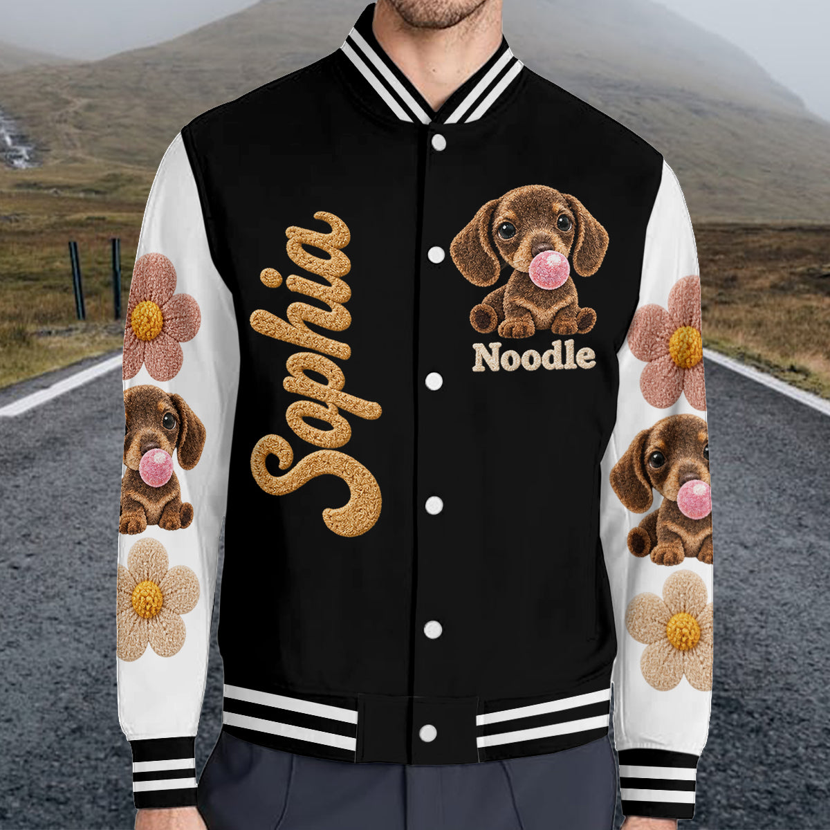 Adorable Paws - Personalized Dog Varsity Jacket