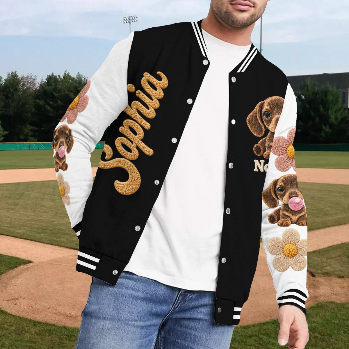 Adorable Paws - Personalized Dog Varsity Jacket