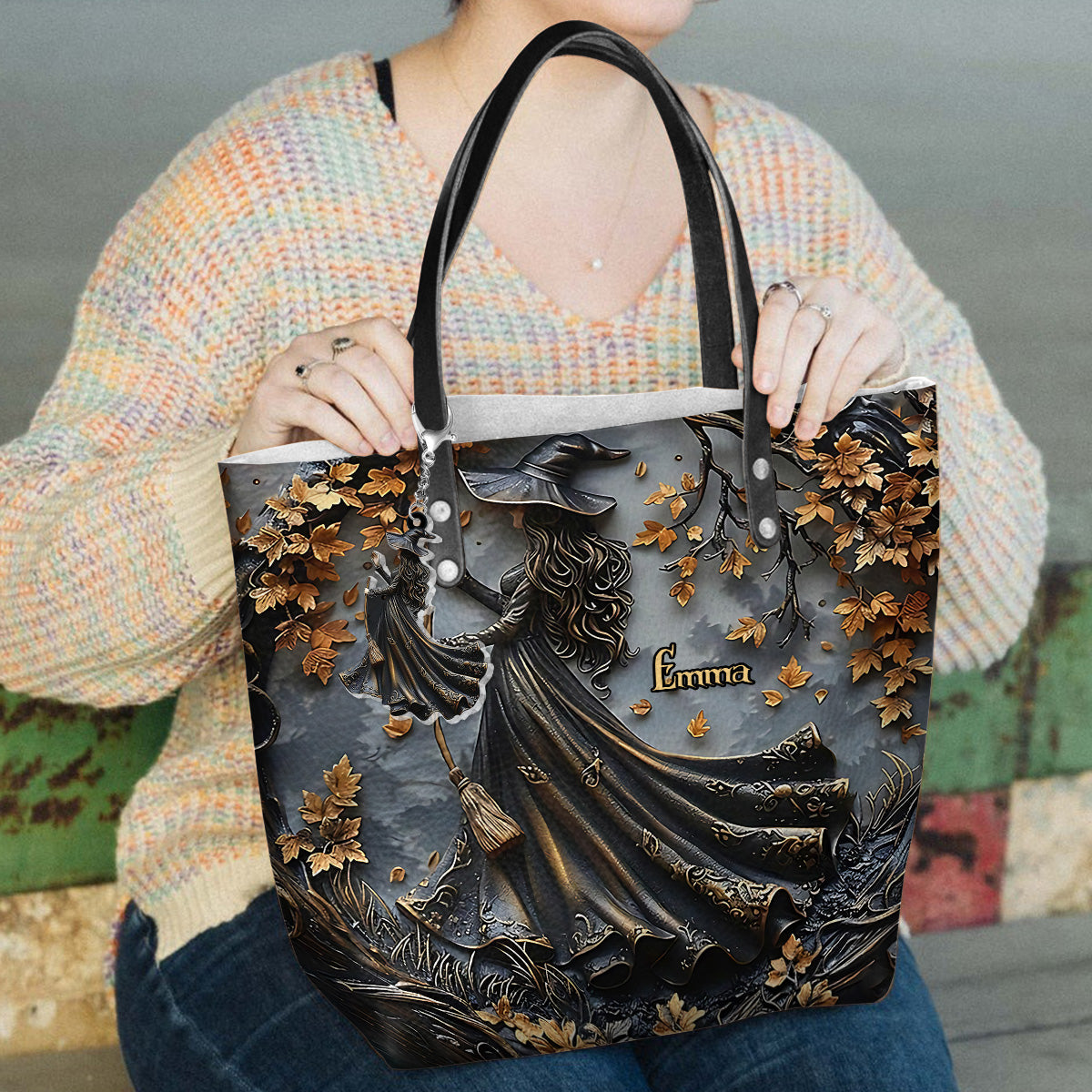 Sac fourre-tout personnalisé « Magnifique sorcière »