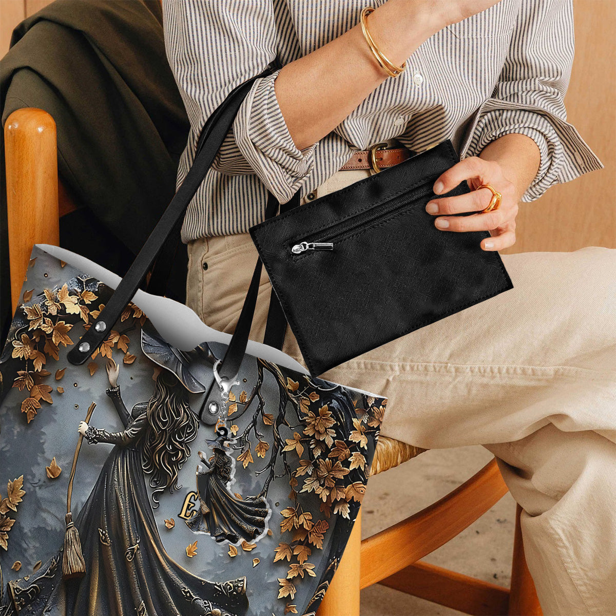 Sac fourre-tout personnalisé « Magnifique sorcière »