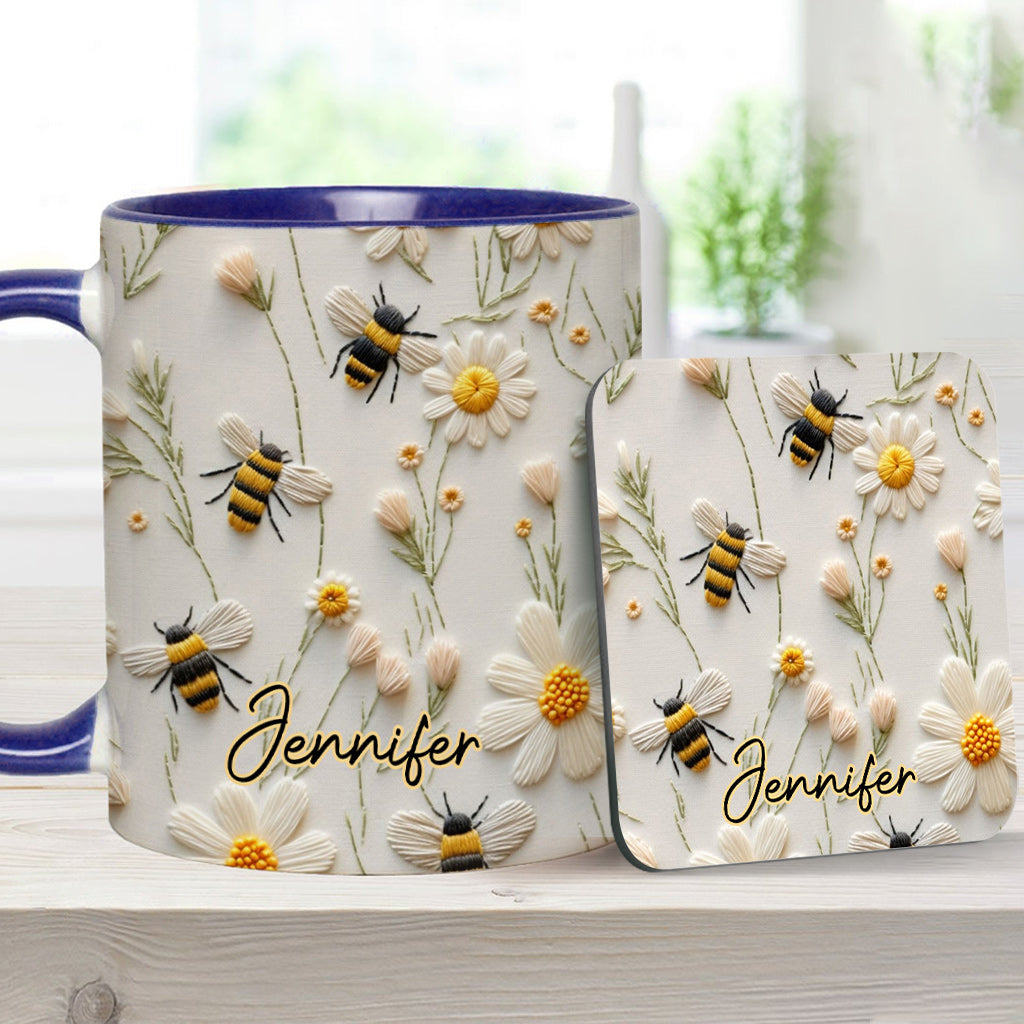 Love Bees - Personalized Bee Accent Mug