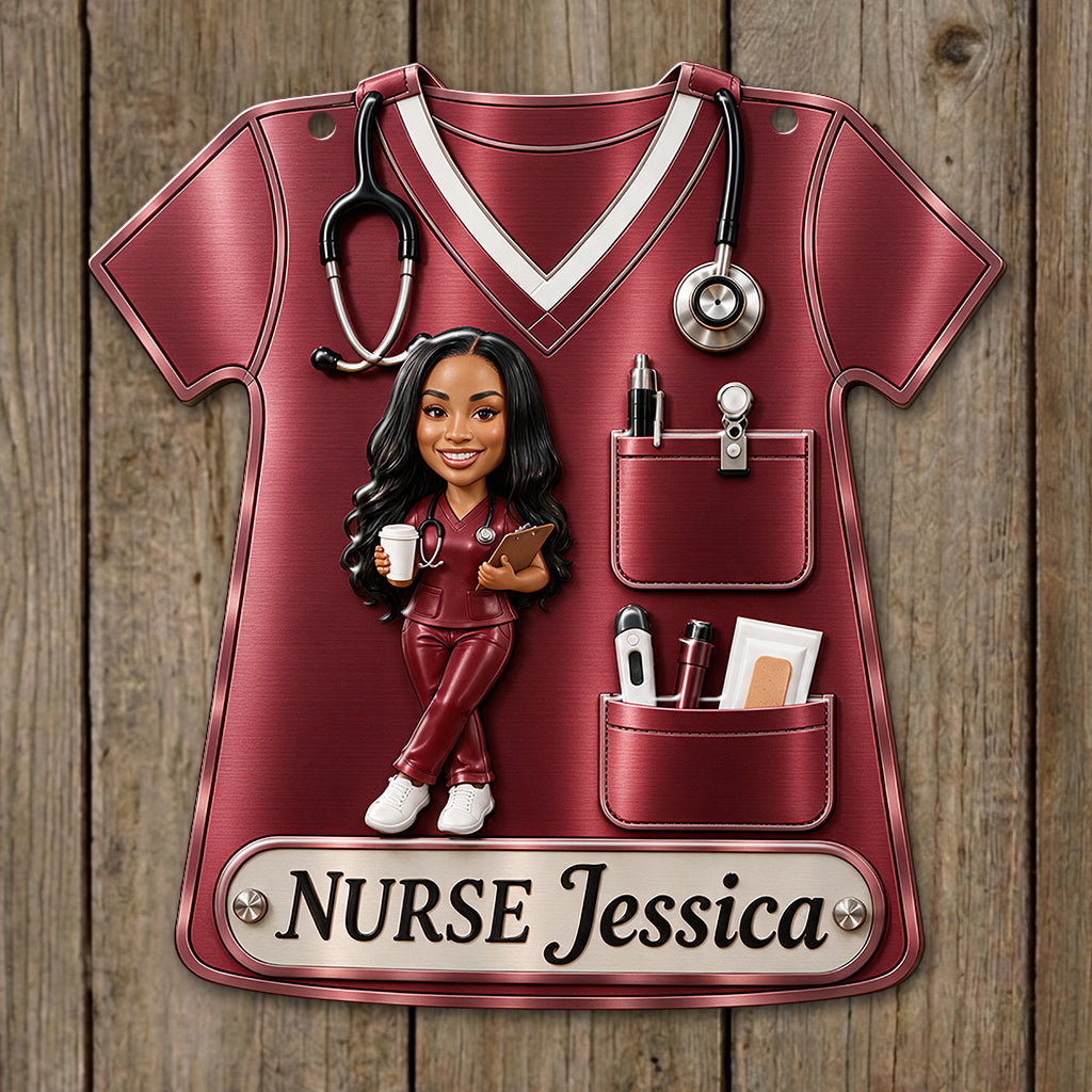 Best Nurse Ever - Personalized Nurse 3D Printed Cut Metal Sign