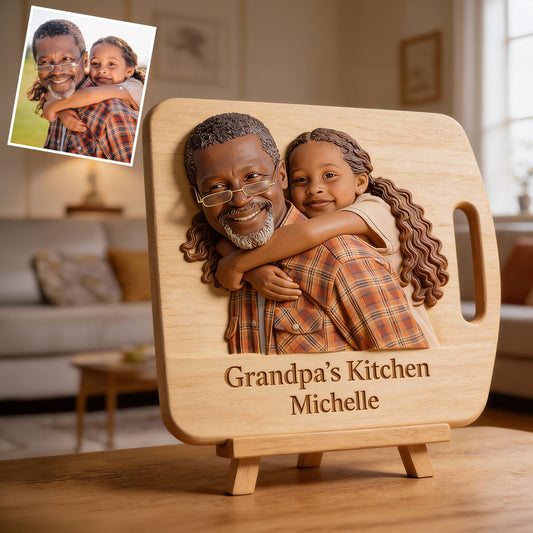 Grandma's Kitchen Board - Personalized Grandma Custom Shaped Wood Plaque
