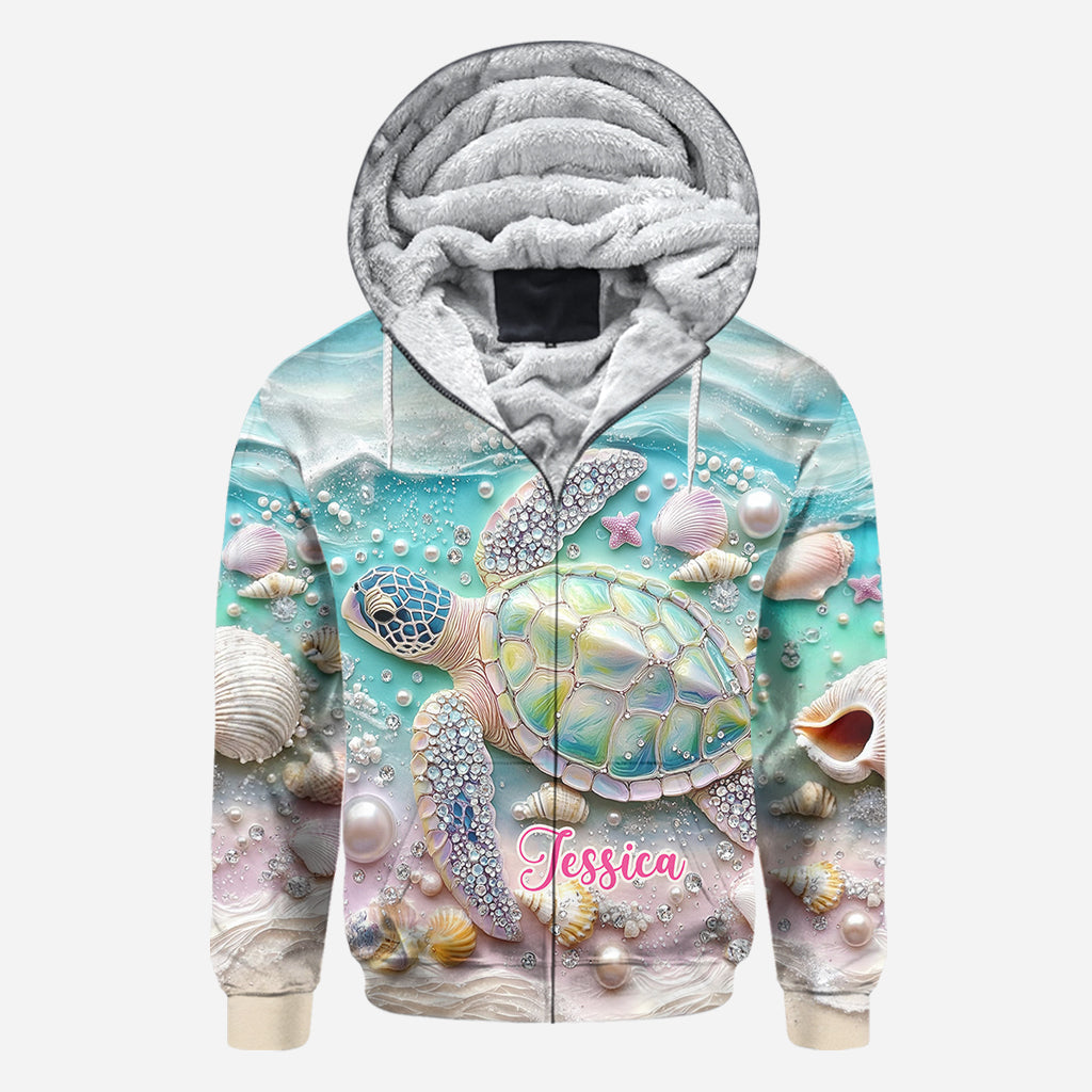 J'adore les tortues - T-shirt personnalisé avec motif tortue.