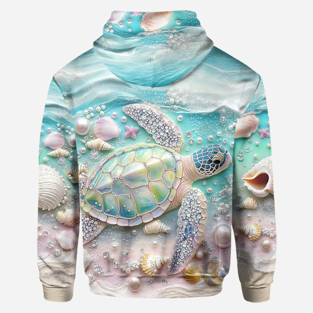 J'adore les tortues - T-shirt personnalisé avec motif tortue.