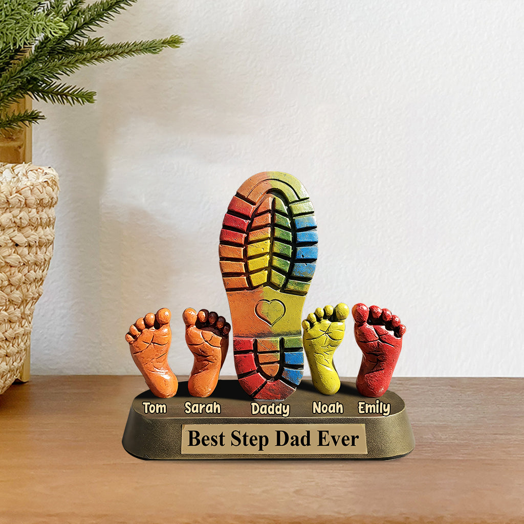 Best Step Dad Ever - Personalized Father Custom Shaped Acrylic Plaque