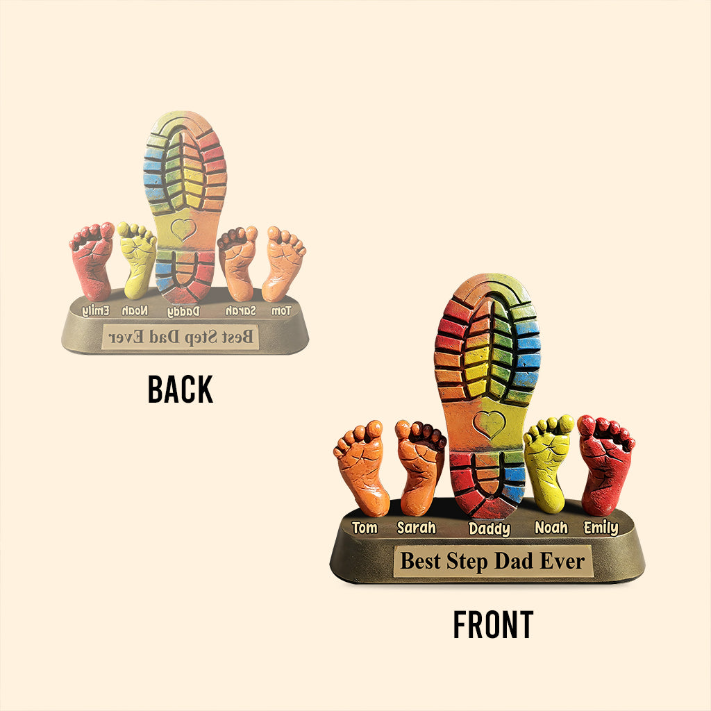 Best Step Dad Ever - Personalized Father Custom Shaped Acrylic Plaque