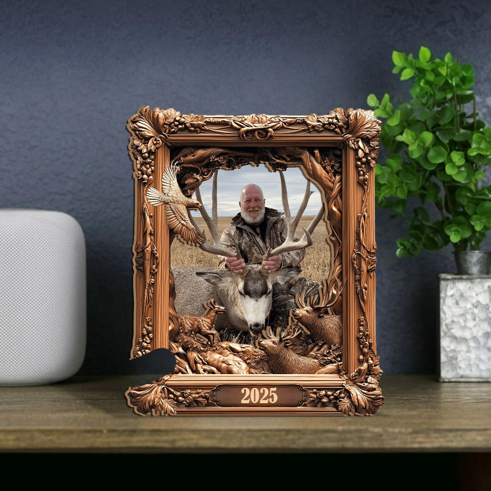 Hunting Memories - Personalized Hunting Cut Shape Photo Frame