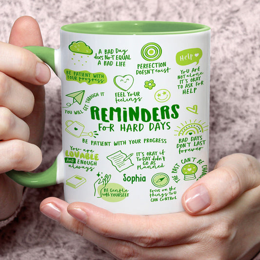 Souvenirs pour les jours difficiles - Mug personnalisé pour la sensibilisation à la santé mentale
