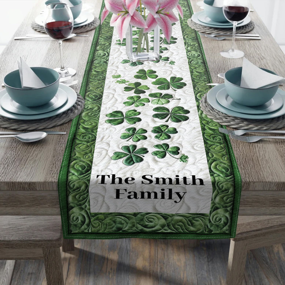Lucky Family - Personalized Family Table Runner