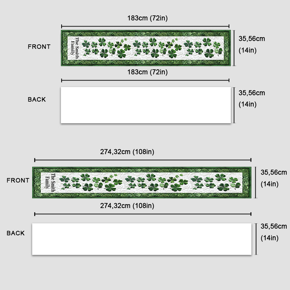 Lucky Family - Personalized Family Table Runner