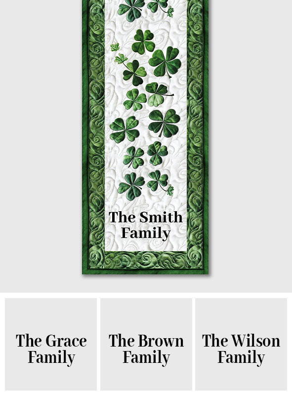 Lucky Family - Personalized Family Table Runner