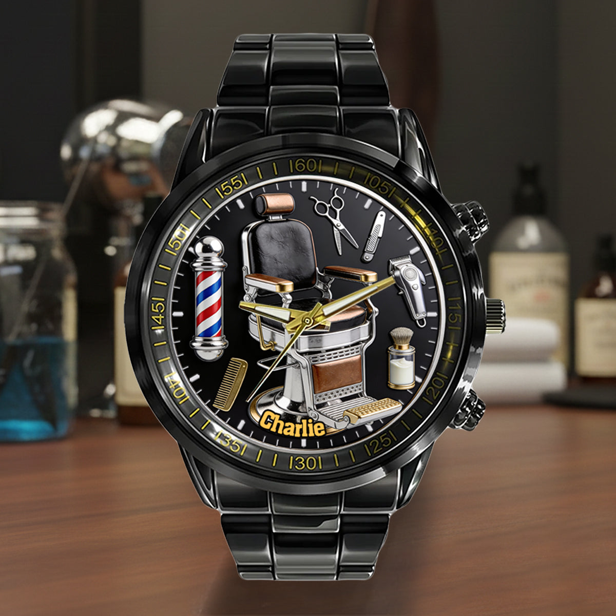 Montre de coiffeur personnalisée