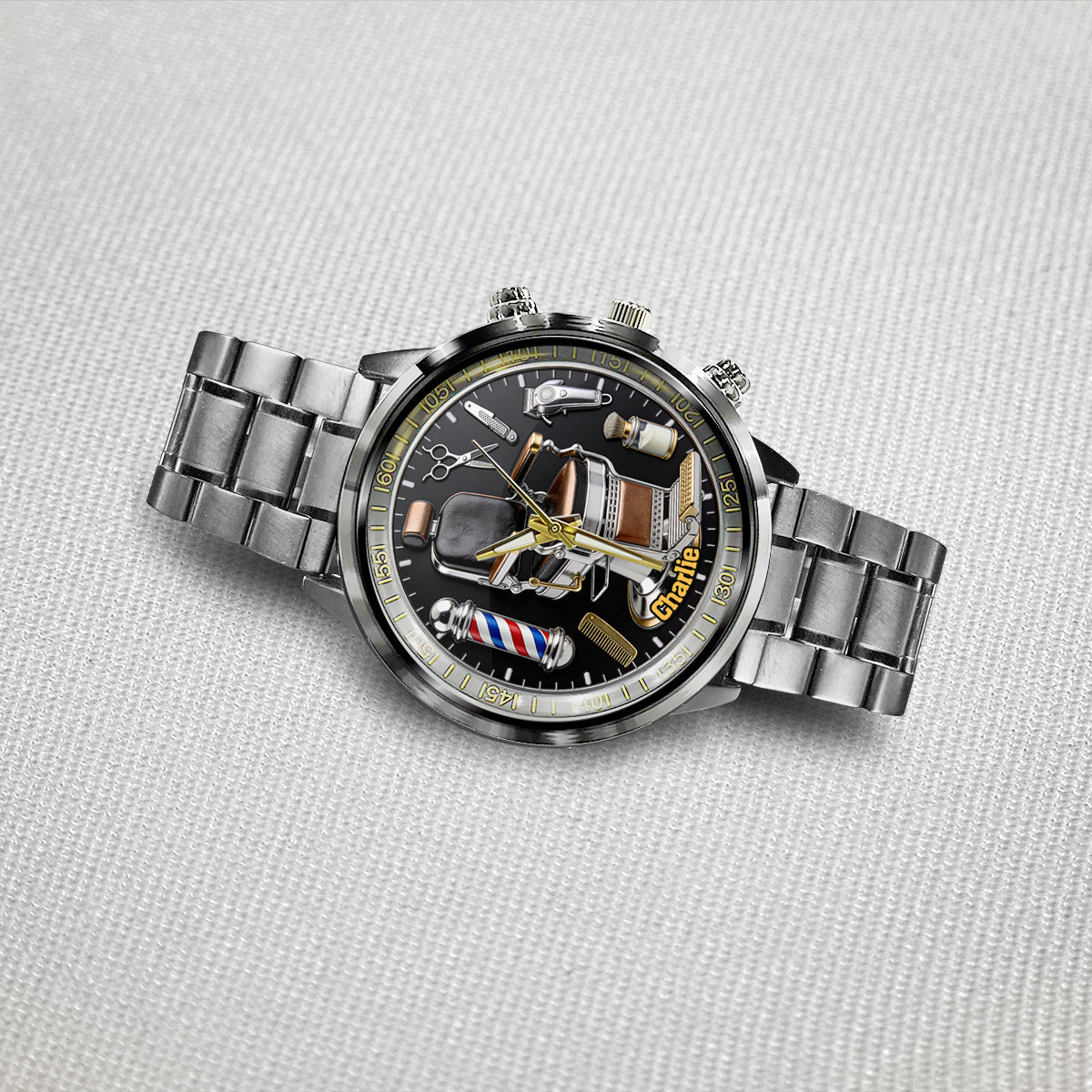 Montre de coiffeur personnalisée