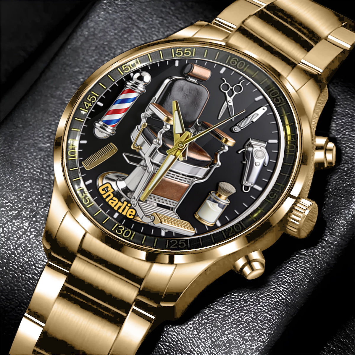 Montre de coiffeur personnalisée