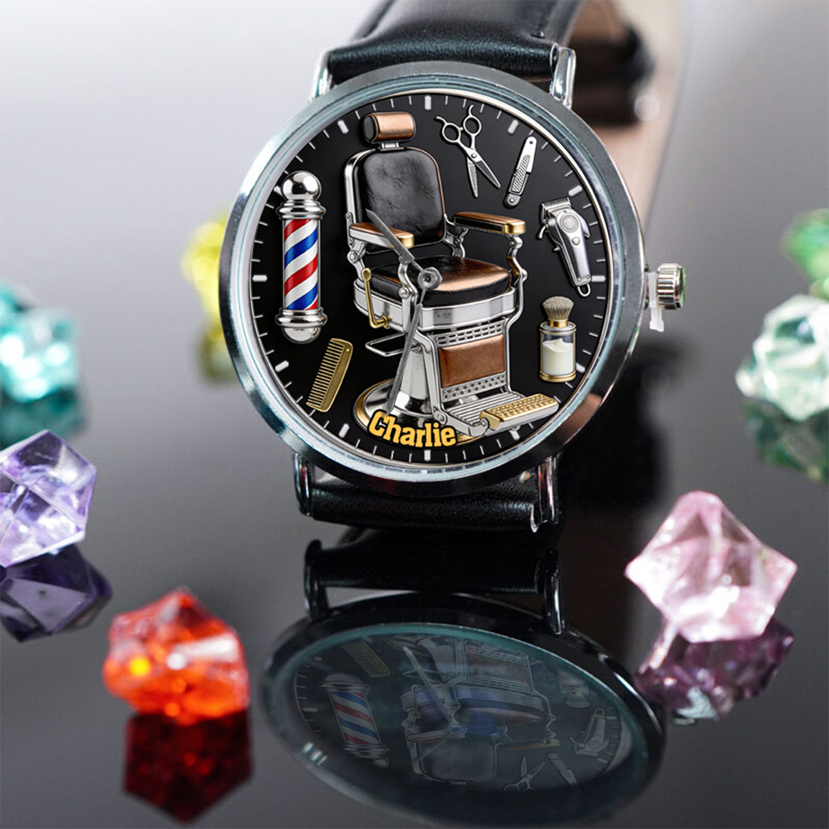 Montre de coiffeur personnalisée
