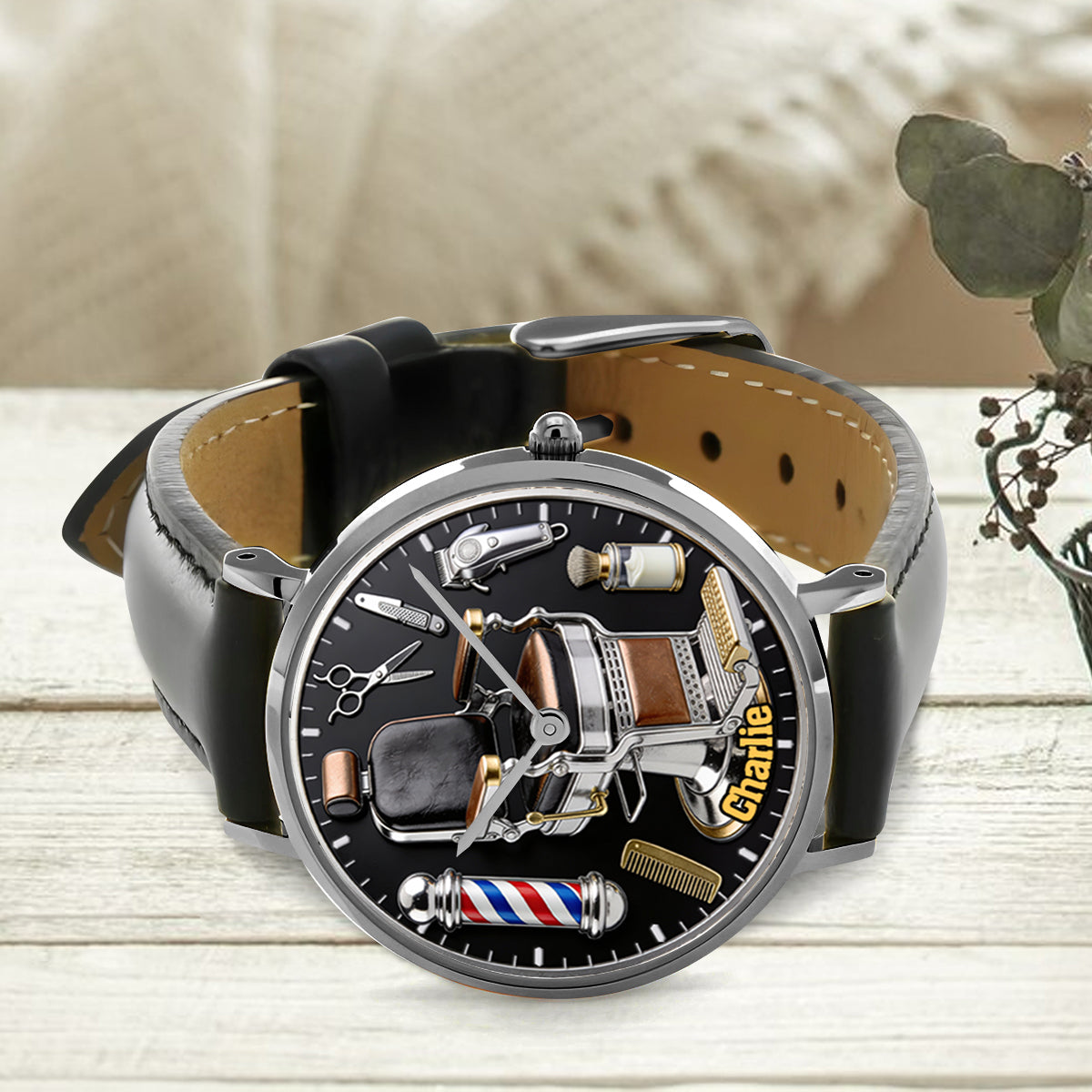 Montre de coiffeur personnalisée