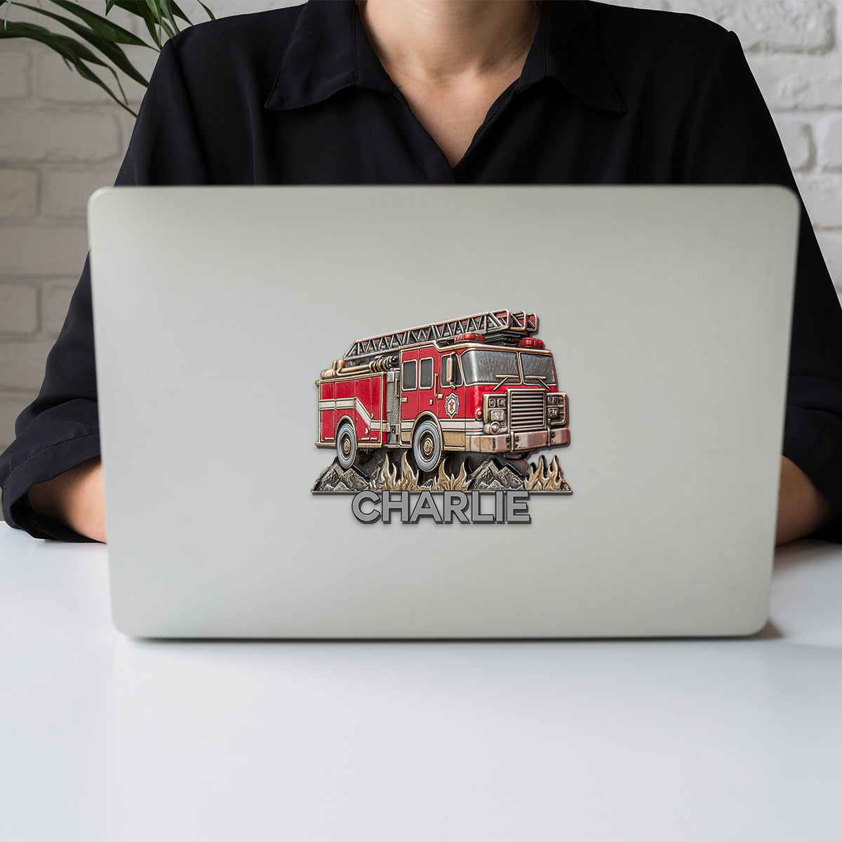 Fier pompier - Aimant personnalisé pour pompier