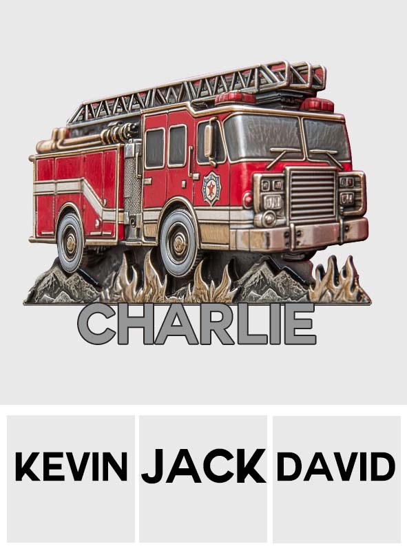 Fier pompier - Aimant personnalisé pour pompier