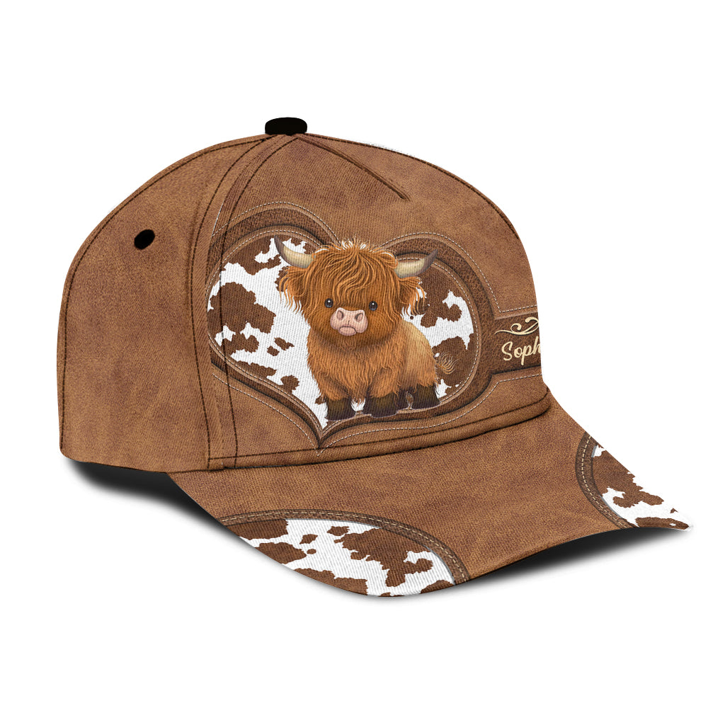 Cute Highland Cow - Personalized Highland Cow Classic Cap