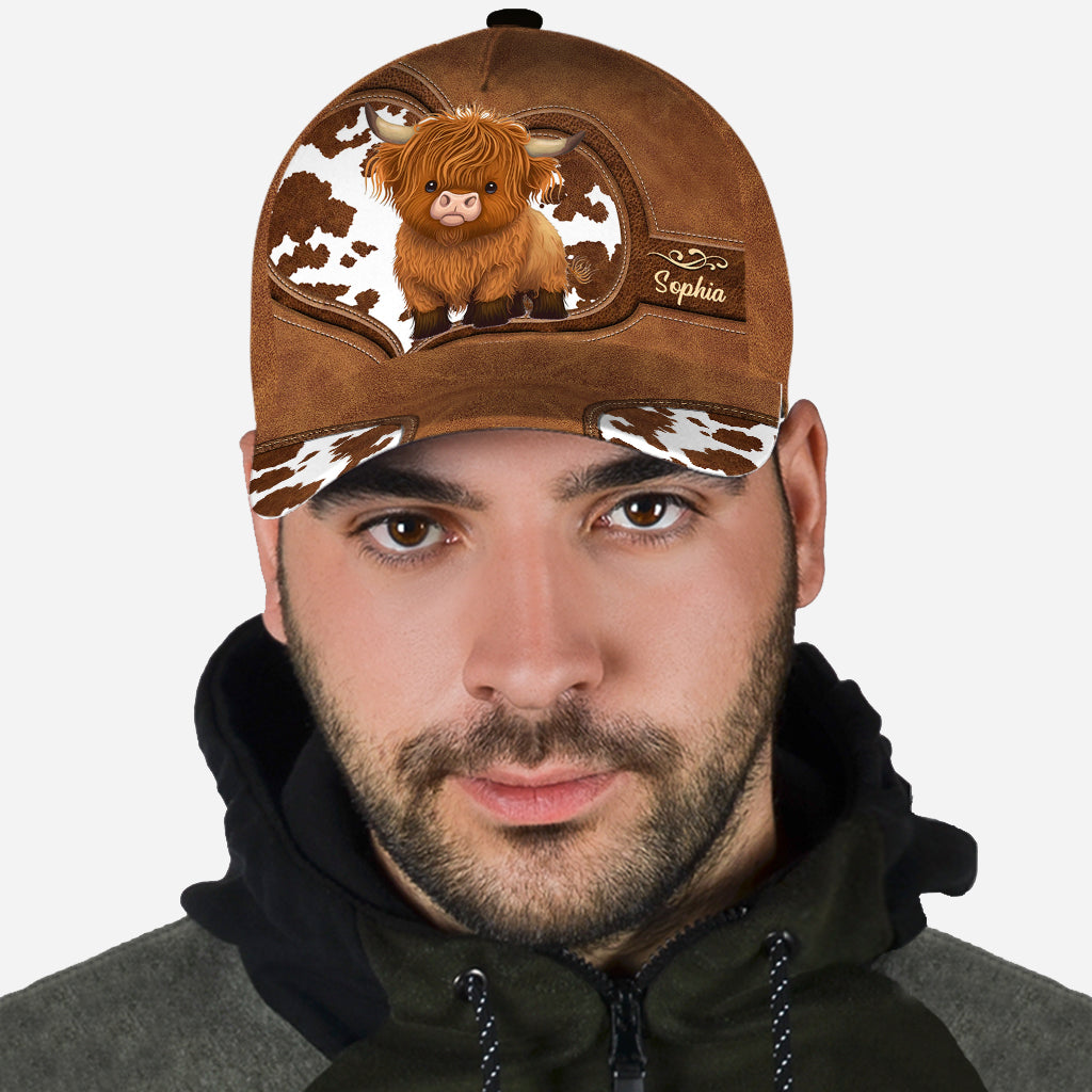 Cute Highland Cow - Personalized Highland Cow Classic Cap