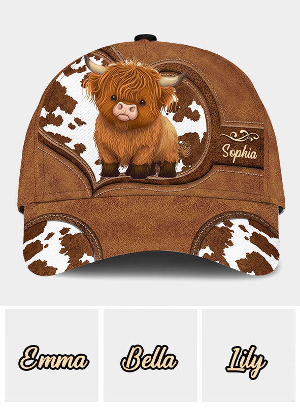 Cute Highland Cow - Personalized Highland Cow Classic Cap