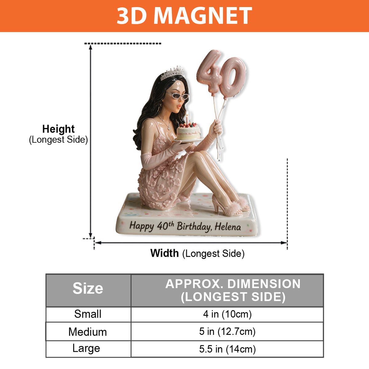 It's My Birthday - Personalized Birthday 3D Plaque