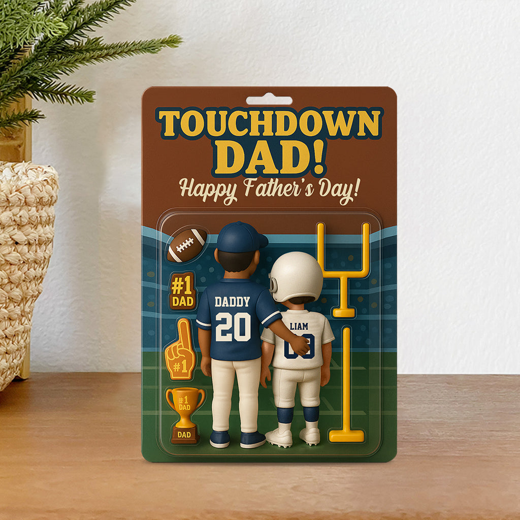 Touchdown Mom/Dad! - Personalized Football Custom Shaped Acrylic Plaque