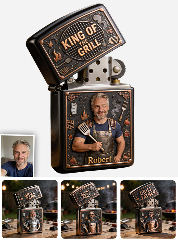 Roi du Grill - Briquet Personnalisé
