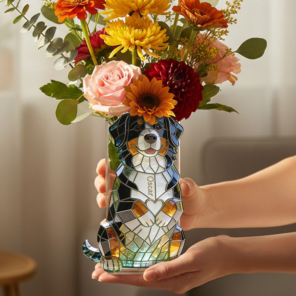 Custom Any Pet Photo - Love My Pet - Personalized Pet Acrylic Pot