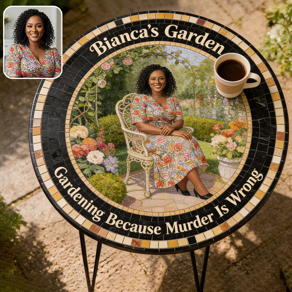 My Happy Place - Personalized Gardening Table Custom Shape