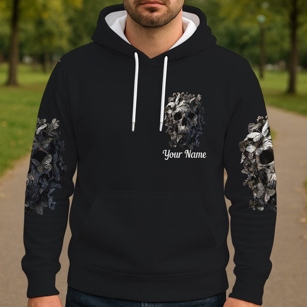 T-shirt personnalisé à motif crâne cool - T-shirt à motif crâne intégral