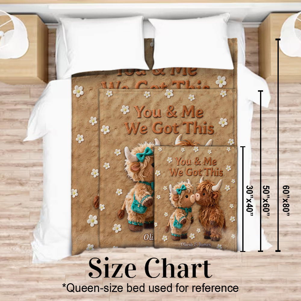 Toi et moi, on gère ! - Couverture personnalisée vache des Highlands