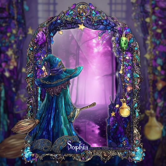 Miroir mural magique et mystique personnalisé pour sorcière