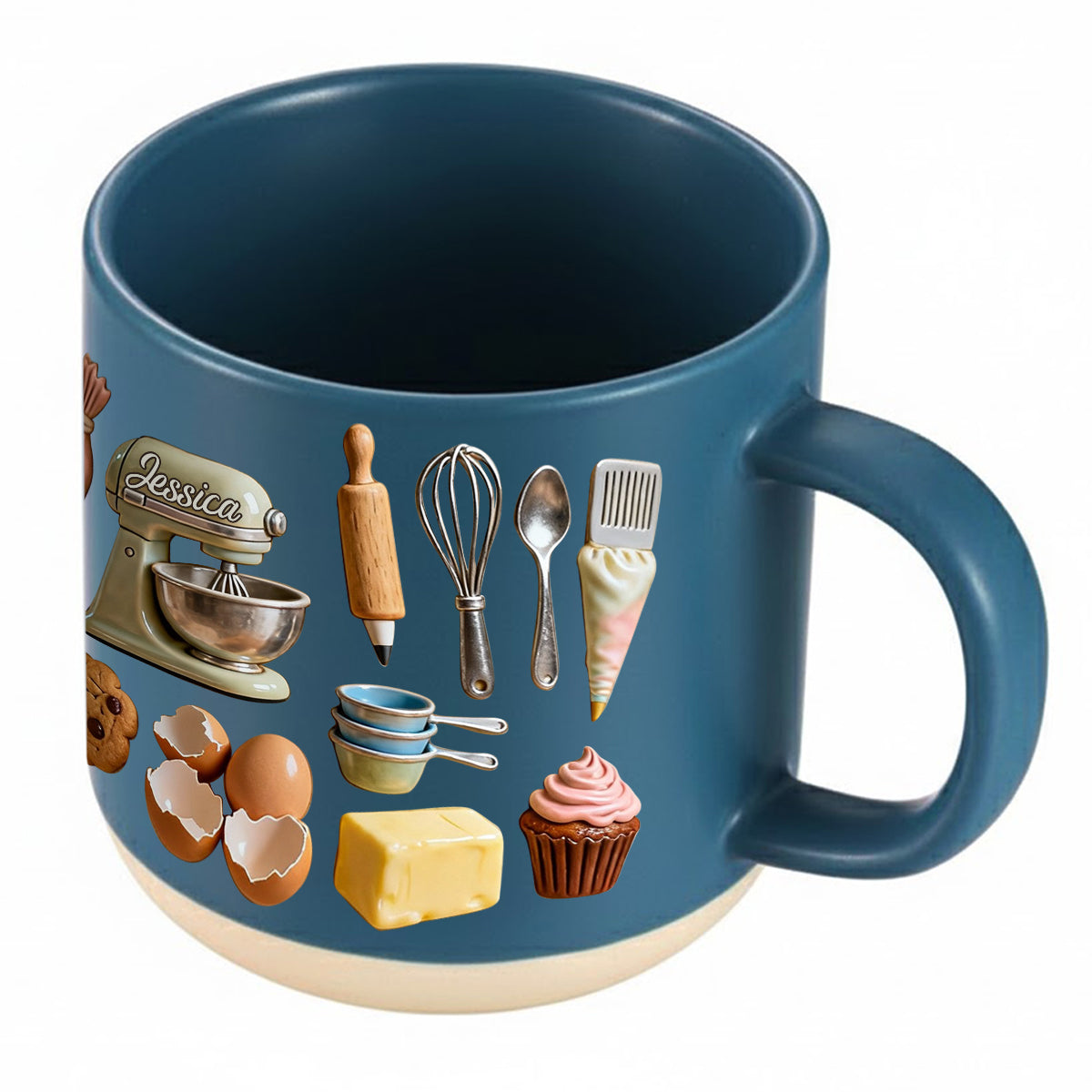 Mug en céramique personnalisé « Amoureux de la pâtisserie »