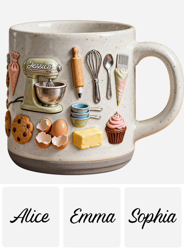 Mug en céramique personnalisé « Amoureux de la pâtisserie »