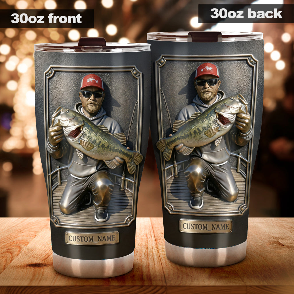 Custom Any Photo Best Catch - Personalized Fishing Tumbler