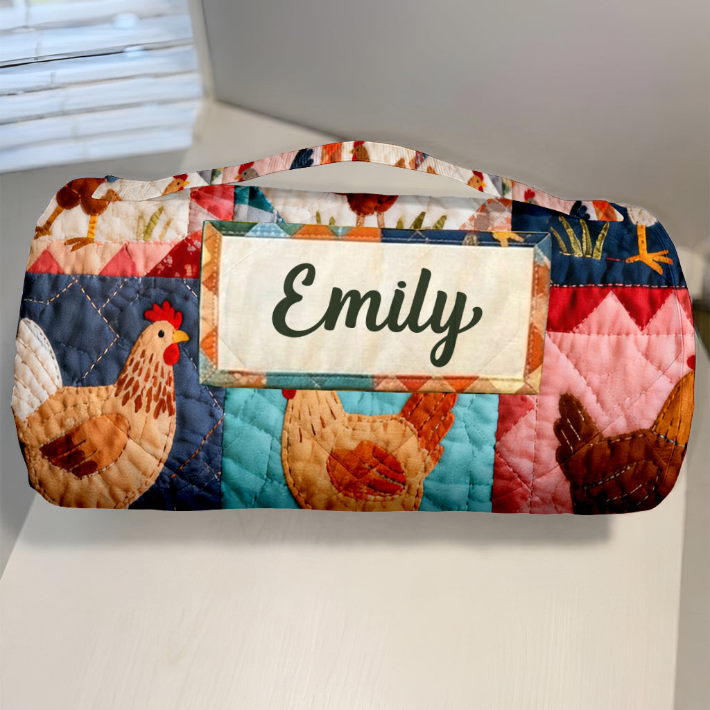 Amour Poulet - Tapis de Sieste Personnalisé