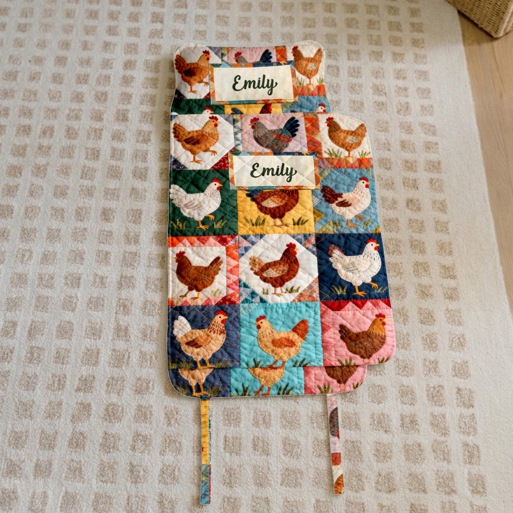 Amour Poulet - Tapis de Sieste Personnalisé
