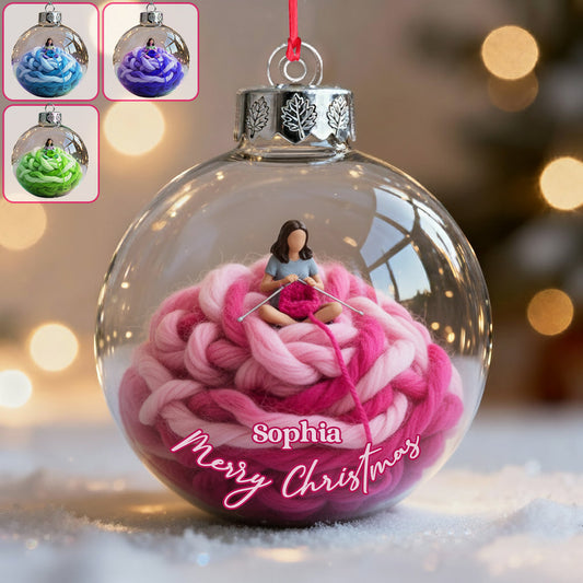 Love Crocheting - Personalized Crocheting Ornament