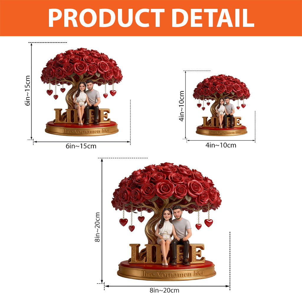 Figurine de papier personnalisée sous Rosenbaum - Plaque acrylique personnalisée pour papier sous forme individuelle