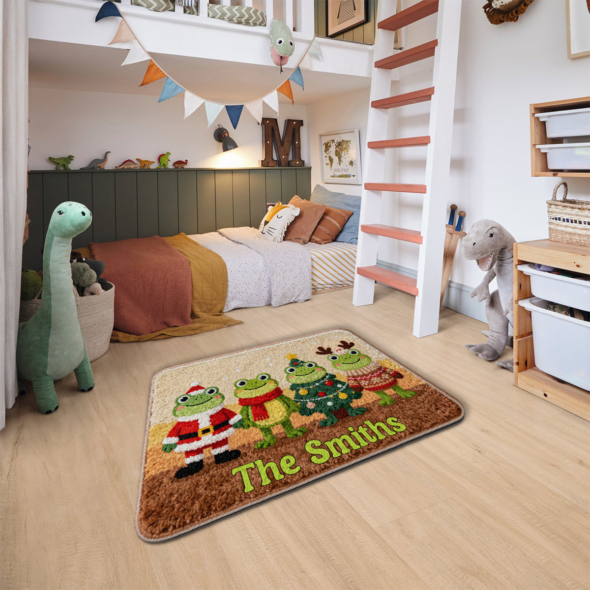 Love Frog - Personalized Frog Non-Slip Tufted Rug