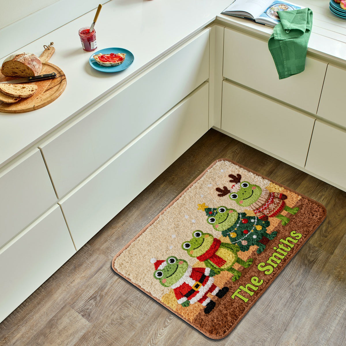 Love Frog - Personalized Frog Non-Slip Tufted Rug