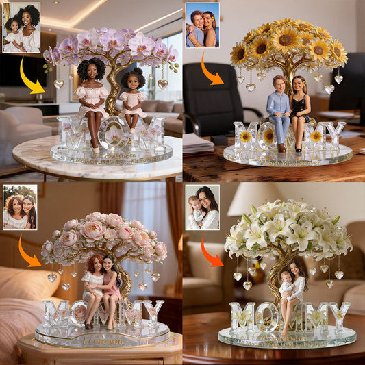 Plaque acrylique personnalisée avec photo - Plaque en acrylique sur mesure pour maman