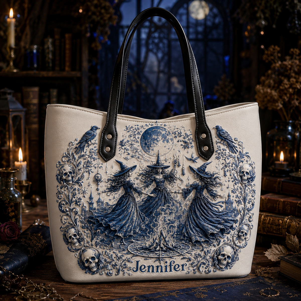 Coven de Minuit - Sac en Cuir de Sorcière Personnalisé