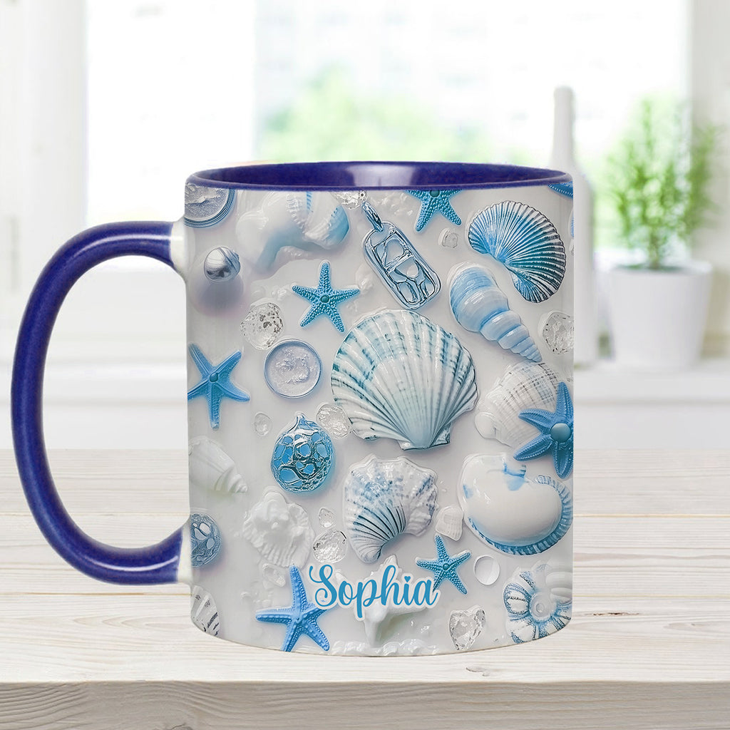 Beach Lovin' Girl - Personalized Sea Lover Accent Mug
