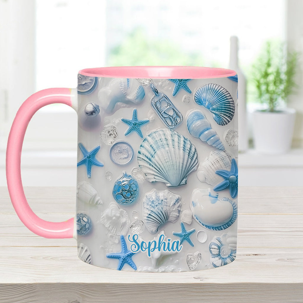 Beach Lovin' Girl - Personalized Sea Lover Accent Mug